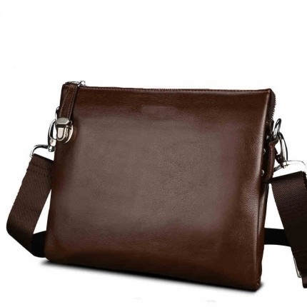 经典款头层牛皮 男士单肩商务斜挎包