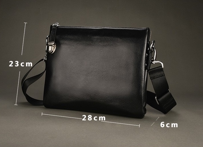 经典款头层牛皮 男士单肩商务斜挎包