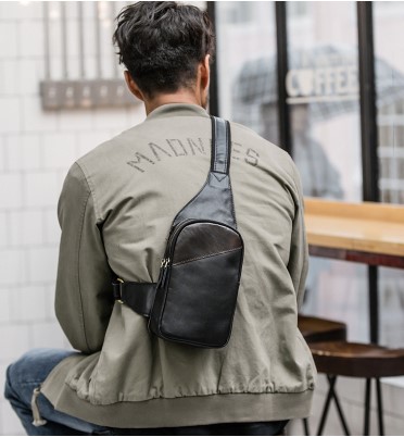 男式头层牛皮胸包男式真皮胸包 男式头层牛皮胸包男式真皮胸包