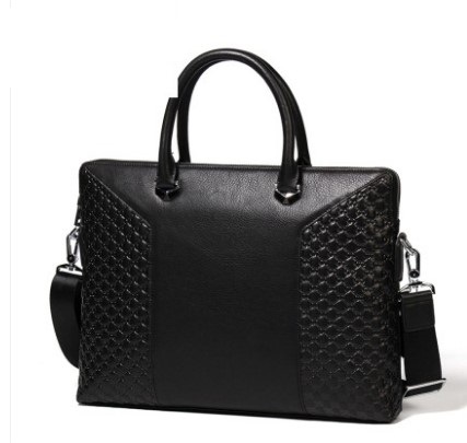 男式压花头层牛皮商务公文包 男式压花头层牛皮商务公文包