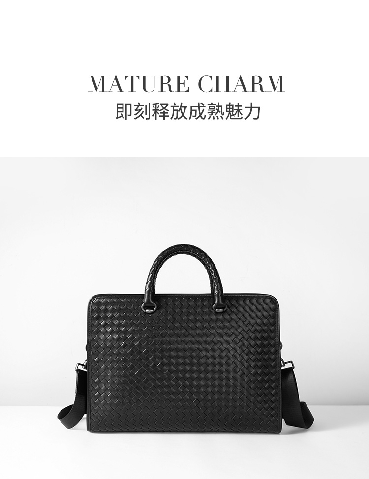 男式压花头层牛皮商务公文包 男式压花头层牛皮商务公文包