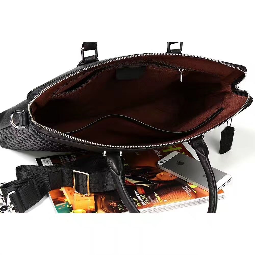 男式压花头层牛皮商务公文包 男式压花头层牛皮商务公文包