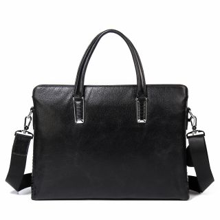 头层牛皮男士手提包商务公文包 横款方型 真皮男包