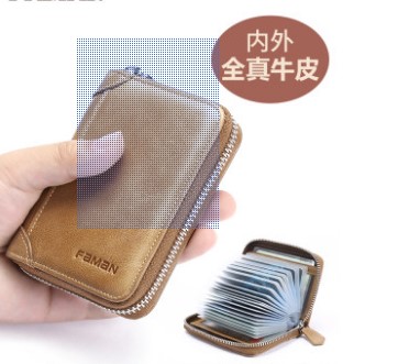 卡包男士真皮大容量多卡位名片包卡片套女小包